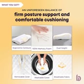 4 - Betterhood Contour Cervical Pillow, Medium White