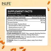 9 - INLIFE Turmeric Oil + Curcumin,  60 veggie capsule(s) 