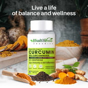 4 - Health Veda Organics 95% Curcumin C3 + Bioperine,  60 capsules 