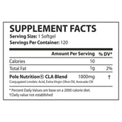 2 - Pole Nutrition CLA 1000mg,  120 softgels 