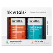 2 - HealthKart HK Vitals Assorted Multivitamin - Fish Oil (30N tabs+ 30N Softgel caps),  2 Piece(s)/Pack