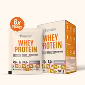 10 - TruNativ Pro Blend Whey Protein,  6 sachets/pack  Kesar Badam 