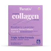 1 - TruNativ Advanced Collagen Peptides,  6 sachets/pack  Blueberry Lavender (Japanese Marine Collagen Type 1 & 3) 