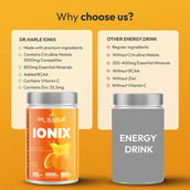 6 - DR. HARLE Ionix Isotonic Energy Drink,  2.2 lb  Orange 