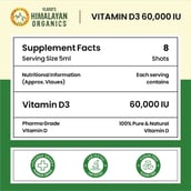 3 - Vlado's Himalayan Organics Vitamin D3 60000 IU Shots, 5 ml Orange (Pack of 8)