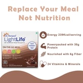 2 - Dr. Morepen LightLife On-The-Go Meal, 5 sachets/pack Chocolate (Pack of 5)