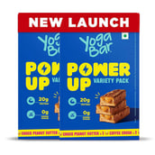 1 - Yogabar Power Up 20g Protein Bar, 10 bar(s) Assorted