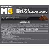 5 - MuscleBlaze Biozyme Performance Whey,  2.2 lb  Refill Pack Rich Chocolate