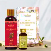 2 - Roopayur Glow Boosting Combo, 3 Piece(s)/Pack Skin Brightening Soap + Glow Boosting Serum + Skin Healing Gel