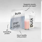 6 - Bulk Pure Whey Protein,  0.99 lb  Strawberry 