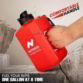 4 - GHC Nutrigize Leakproof Gallon Water Bottle with Handle,  Red  2 L 