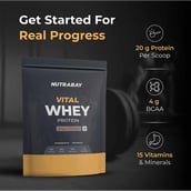 2 - Nutrabay Gold Vital Whey Protein,  2.2 lb  Belgian Chocolate 