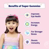 6 - Gritzo Super Gummies Multivitamin for Kids,  30 gummies  Strawberry 