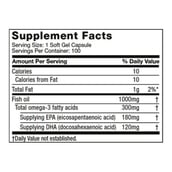 MuscleTech Platinum100% Fish Oil, 100 softgels