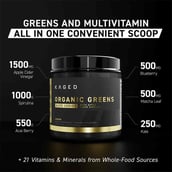 2 - Kaged Muscle Elite Series Organic Greens with Apple Cider Vinegar flavour Berry, 513 g