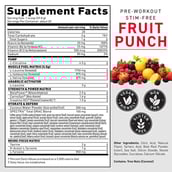 3 - Kaged Muscle Pre-Workout Stim-Free,  1.24 lb  Fruit Punch 