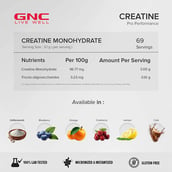 4 - GNC Pro Performance Pure Micronized Creatine Monohydrate,  Lemon  0.88 lb 