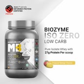2 - MuscleBlaze Biozyme Iso-Zero,  2.2 lb  Low Carb Tropical Mango