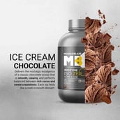 3 - MuscleBlaze Biozyme Iso-Zero,  4.4 lb  Low Carb Ice Cream Chocolate