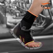 5 - Tynor Ankle Support Air Pro,  Black/Green  Large 