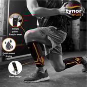 2 - Tynor Shin and Calf Support Air Pro,  Black/Green  XL 