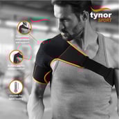 2 - Tynor Shoulder Support Double Lock (Neo),  Black/Orange  Universal 