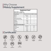 7 - Miduty Betaine HCL +Pepsin,  60 capsules 