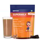 15 - Supermilk Gritzo Overall Growth For 7-9 Yrs Girl Personalized Protein & Nutrition Drink Mix,  800 g  Double Chocolate 