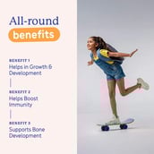 4 - Supermilk Gritzo Growth+ for Girl 10-12 Yrs,  800 g  Double Chocolate