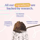 5 - Supermilk Gritzo Overall Growth for 7-12 Yrs Girls Protein & Nutrition Drink Mix,  800 g  Double Chocolate