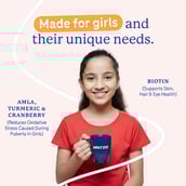 4 - Supermilk Gritzo Overall Growth for 7-12 Yrs Girls Protein & Nutrition Drink Mix,  400 g  Double Chocolate