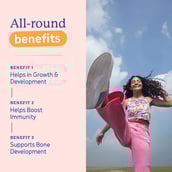 4 - Supermilk Gritzo Height+ Unsweetened for Girl 13+ Years,  400 g  Creamy Vanilla