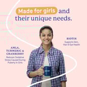 6 - Supermilk Gritzo Height+ for 13+ Yrs Girls Personalized Protein & Nutrition Drink Mix, 200 g Double Chocolate