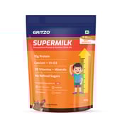 9 - Supermilk Gritzo Height+ for Boy 7-12 Yrs Personalized Protein & Nutrition Drink Mix, 800 g Double Chocolate