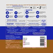 3 - Proathlix Protein Blend & Veg Collagen Peptide,  2 lb  Coffee 