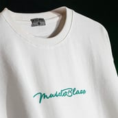 2 - MuscleBlaze Natty But Tasty Avocado Oversized Solid T-Shirt,  Small  White