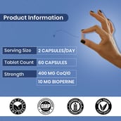 5 - CUREFOREVER CoQ10 400mg with BioPerine,  60 veggie capsule(s) 