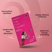 5 - CUREFOREVER Womaneya Pain Free Granules,  7 sachets/pack  Orange Lime 