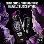 4 - Gritzo Black Panther Sipper,  Black  700 ml
