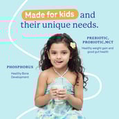 6 - Supermilk Gritzo Weight+ for 2-6 Yrs Boy & Girl Personalized Protein & Nutrition Drink Mix,  400 g  Creamy Vanilla