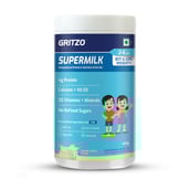 2 - Supermilk Gritzo Weight+ for 2-6 Yrs Boy & Girl Personalized Protein & Nutrition Drink Mix,  400 g  Creamy Vanilla 