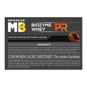 10 - MuscleBlaze Biozyme Whey PR, 4.4 lb Refill Pouch Molten Chocolate Cake