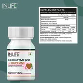 6 - INLIFE Coenzyme Q10 200mg with Bioperine,  60 capsules 