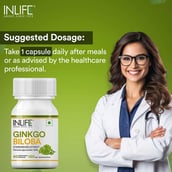 4 - INLIFE Ginkgo Biloba Extract 120 mg,  60 veggie capsule(s) 