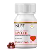 1 - INLIFE Krill Oil Omega 3 (500 mg),  30 capsules 