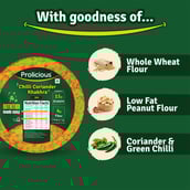 5 - Prolicious Khakhra,  Chilli Coriander (Pack of 3)  170 g 