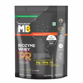 2 - MuscleBlaze Biozyme Whey PR,  2.2 lb  Refill Pouch Molten Chocolate Cake 