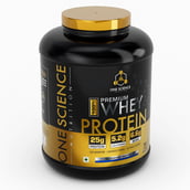 5 - One Science 100% Premium Whey Protein,  5 lb  Blueberry Muffin - with Free 150g Creatine 