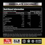 5 - One Science 100% Premium Whey Protein,  5 lb  Chocolate Coconut - with Free 150g Creatine 