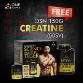 3 - One Science 100% Premium Whey Protein,  5 lb  Ice Coffee - with Free 150g Creatine 